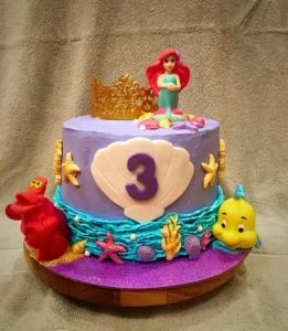 little-mermaid-ButterCream-Cake